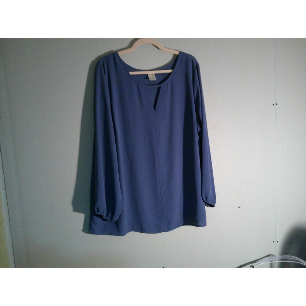 Terra & sky ladies long sleeve blouse, size 1X